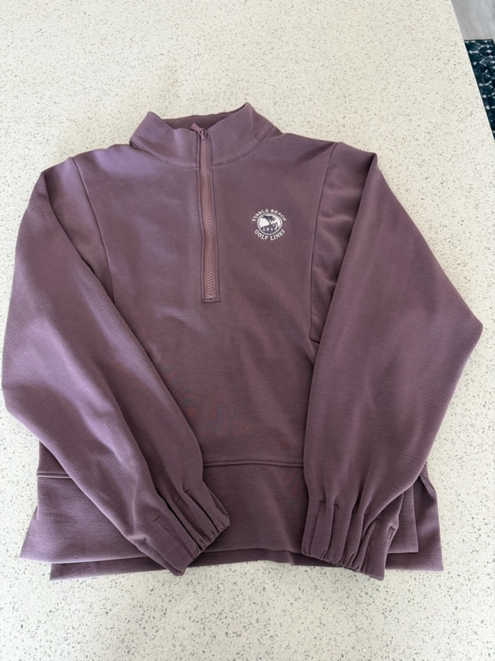 Peter Millar Mauve Pullover Quarter Zip